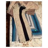 Three Textile Items: Blankets and Scarf