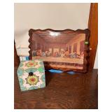 Last Supper Plaque and Decorated Box