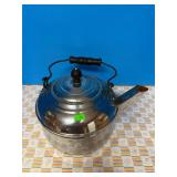 Vintage Chrome Stovetop Tea Kettle