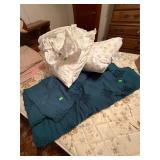 MyPillow Bedding & Teal Tufted Throw