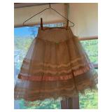Vintage Tulle and Lace Petticoat Skirt