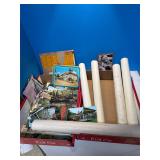 Vintage Ephemera, Maps and Postcards Lot