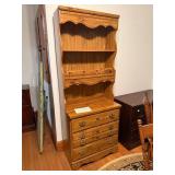 Pine Hutch with Four Drawers