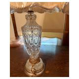 Vintage Cut Glass Table Lamp