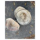 Two Vintage Metal Buckets