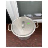 Large Vintage Aluminum Stock Pot