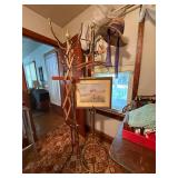 Two Brass Coat Racks