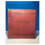 Vintage Scrapbook with Clippings