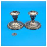 Weighted Sterling Candle Holders
