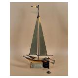 Brass Sailboat Sculpture