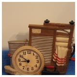 Wash Bucket Wall Clock