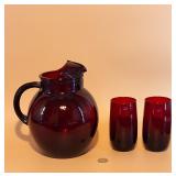 Ruby Red Beverage Set