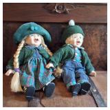 Twin Porcelain Dolls