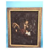 Framed Velvet Painting