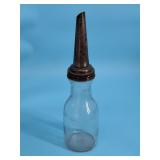Glass Oil Bottle/Funnel
