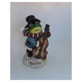 Christmas Frog Figurine