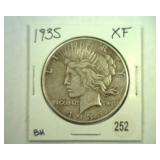 1935 PEACE DOLLAR EXTRA FINE