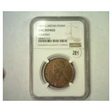 1891 GREAT BRITAIN PENNY NGC UNC DETAILS CLEANED