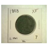 1803 LARGE CENT S.261 EXTRA FINE