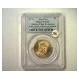 JOHN QUINCY ADAMS MISSING EDGE LETTERING PCGS MS65