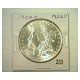 1904-O MORGAN SILVER DOLLAR MS-65