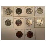 10 CLAD KENNEDY HALF DOLLARS