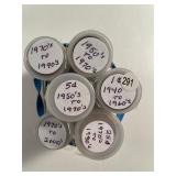 6 CANADIAN ROLLS: 3 R CENTS 40'S TO 90'S 1 R NICKE