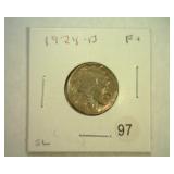 1924-D BUFFALO NICKEL FINE+