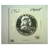 1962 FRANKLIN HALF DOLLAR PROOF