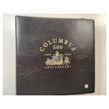 COLUMBUS 1942-1992 22KT GOLD STAMP COLLECTION 31 P