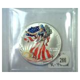 1999 AMERICAN SILVER EAGLE COLORIZED