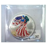 2000 AMERICAN SILVER EAGLE COLORIZED