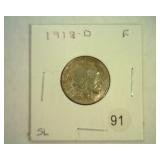 1918-D BUFFALO NICKEL FINE
