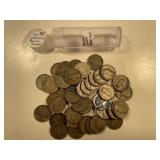 1 (40 PC) ROLL WAR NICKEL CIRCULATED