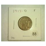1917-D BUFFALO NICKEL FINE