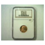 1938-S LINCOLN CENT NGC MS 66 RED