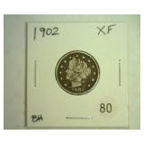 1902 LIBERTY NICKEL EXTRA FINE