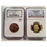 2 PIECES: 2006-D SACAGAWEA DOLLAR NGC MS66 AND JAM