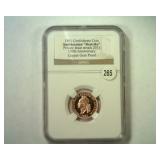 1861 CONFEDERATE CENT SMITHSONIAN RESTRIKE PRIVATE