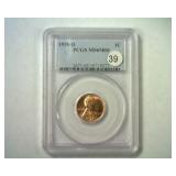 1938-D LINCOLN CENT PCGS MS 65 RED