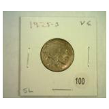 1925-S BUFFALO NICKEL VERY GOOD