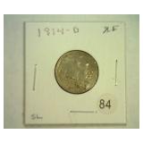 1914-D BUFFALO NICKEL EXTRA FINE