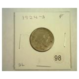 1924-S BUFFALO NICKEL FINE