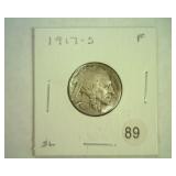 1917-S BUFFALO NICKEL FINE