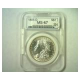 1885-O MORGAN SILVER DOLLAR CSI MS-67