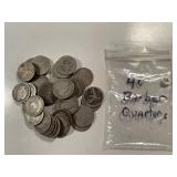 1 (40 PC) ROLL BARBER QUARTERS CIRCULATED