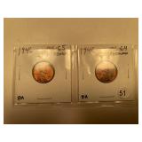 1946 MS 65 R/B AND 1946 MS 64 R/B LINCOLN