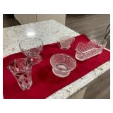 Pressed Glass & Crystal Assortment