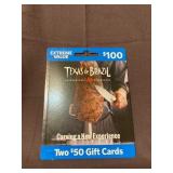 Texas de Brazil Steakhouse $100.00 gift card