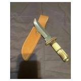 11-1/2" s/s blade Stag/bone handle knife*